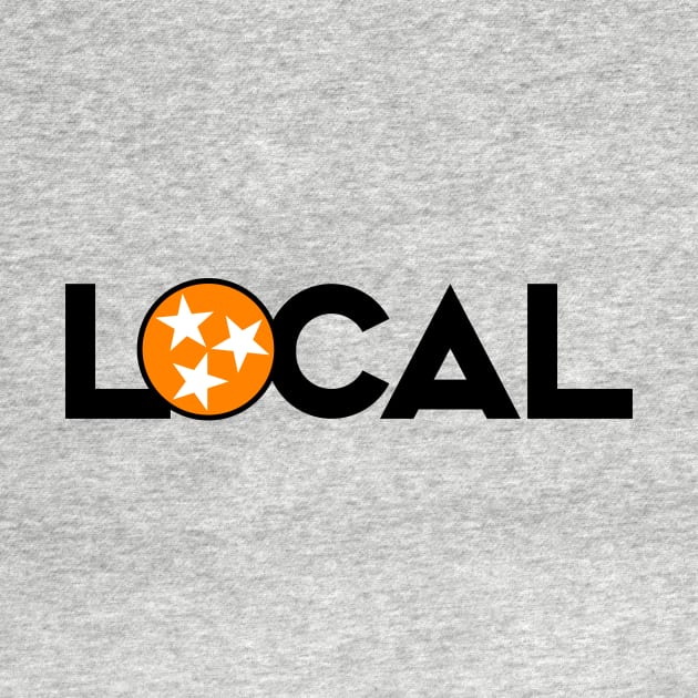 Tennessee Local State Flag Tristar Orange Version by Now Boarding